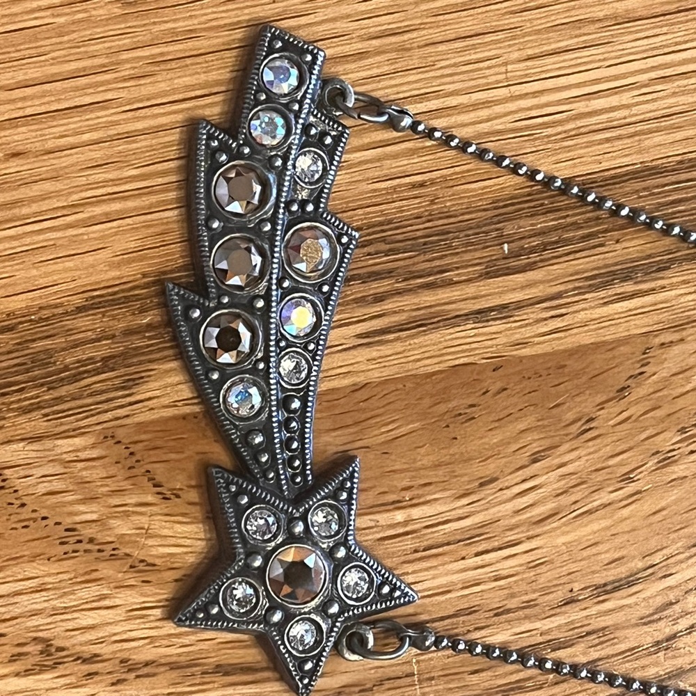 Sabika Silver Shooting Star Necklace